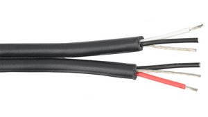 22-2P-SIAM-EZ Black High-performance EZ-strip broadcast audio 22 AWG 2 pair shielded cable