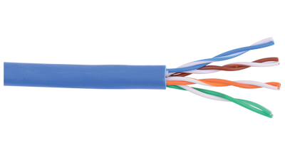 24-4P-L5-EN-BLU-BX Blue Category 5e U/UTP EN series 24 AWG 4 pair unshielded cable