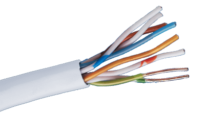 24-4P-L5-EN-WHT White Category 5e U/UTP EN series 24 AWG 4 pair unshielded cable