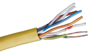 24-4P-L5-EN-YEL Yellow Category 5e U/UTP EN series 24 AWG 4 pair unshielded cable