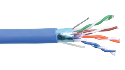 24-4P-L5SH-EN-PUR Violet Category 5e F/UTP EN series 24 AWG 4 pair shielded cable