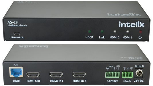 AS-2H Dual HDMI Auto-Switcher with HDMI & HDBaseT Output