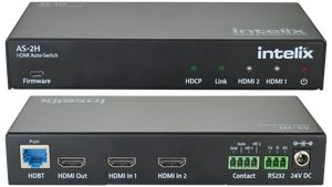 AS-2H Dual HDMI Auto-Switcher with HDMI & HDBaseT Output