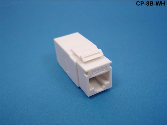 CP-8B-WH Keystone style RJ45 in-line coupler for Category 6 U/UTP LAN