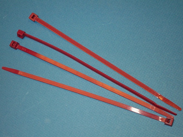 CT-P-8 Cable Tie burgundy Plenum rated