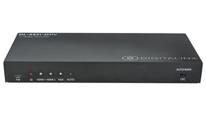 DL-AS31-2H1V 3x1 Auto Switcher - 2 HDMI and 1 VGA w/audio Input