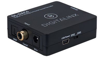 DL-DAC6 Digitalinx Digital to Analog Surround Sound Decoder