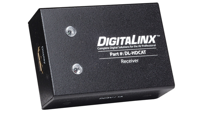 DL-HDCAT-R HDMI OVER DUAL TWISTED-PAIR RECEIVER WITH POWER SUPPLY