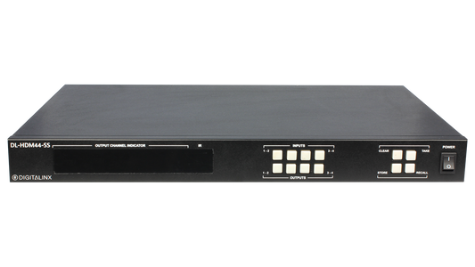 DL-HDM44-SS-BSTK 4x4 HDMI matrix HDMI 2.0, 4K60 4:4:4, HDCP 2.2 compliant