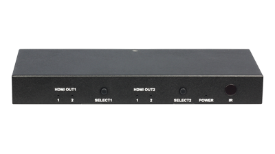 DL-S22 2x2 4K HDMI Matrix Switch with audio de-embedding and IR and pushbutton control