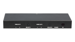 DL-S22 2x2 4K HDMI Matrix Switch with audio de-embedding and IR and pushbutton control