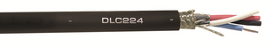 DLC224-RAN Black Gepco Brand RS-485/DMX-512 24 AWG 2 pair dual shielded low capacitance