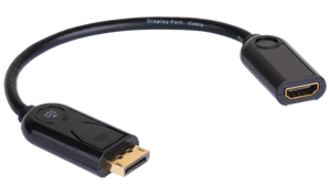 E-DPM-HDF Adapter Cable DisplayPort male to HDMI female 8 inches long