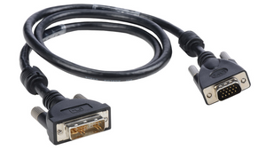 E-DVI/A-VGAM-3 3' Liberty Premium Molded DVI Analog to VGA male cable