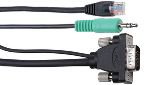 E-MVGAANM-M-3 3' Micro VGA and Audio with Ethernet single cable solutions