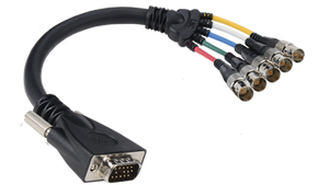 E-VGAM-5BNCF-3 3' Liberty Premium Molded VGA male to 5 BNC female cable