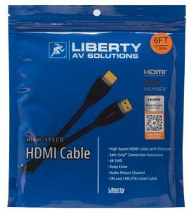 Liberty 6 ft Certified HDMI Premium Cable - HDPMM06F