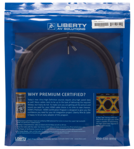 Liberty 6 ft Certified HDMI Premium Cable - HDPMM06F