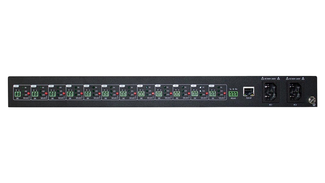 INT-PSU12 12 Port Controllable, Manageable, 5V / 12V / 24V DC Power Supply  Hub