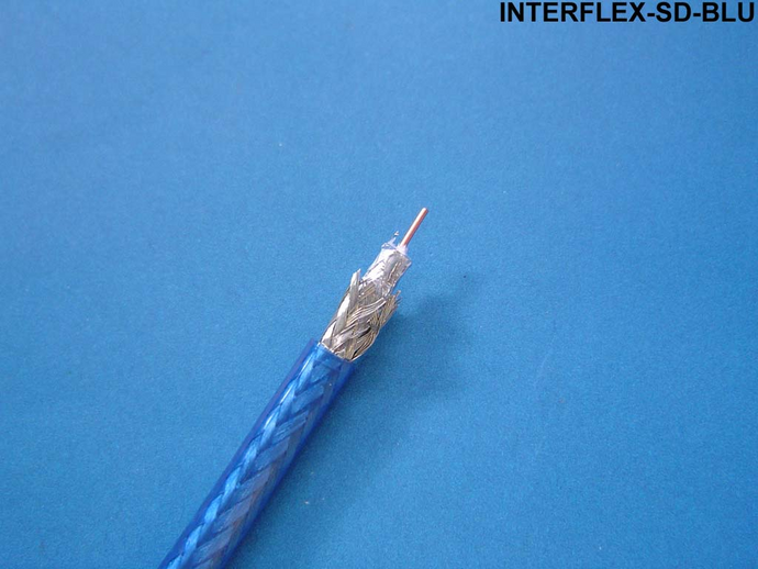 INTERFLEX-SD-BLU-500 Blue Line level audio non-rated cable for interconnect manufacture