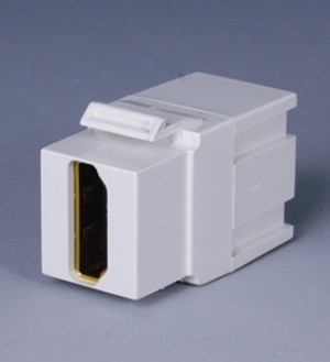 ISKM-HD-WH Keystone compatible  HDMI connector pass through inserts