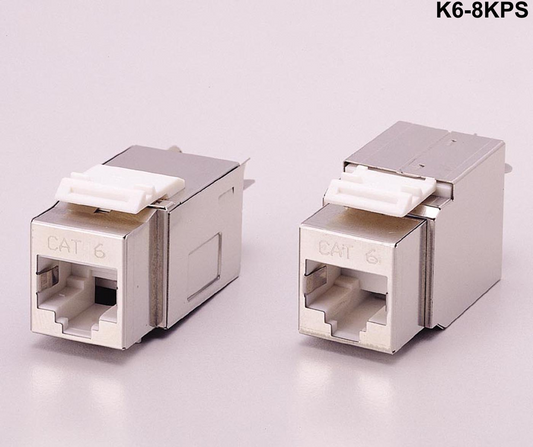 K6-8KPS Keystone compatible Category 6 F/UTP 90 degree punch down inserts