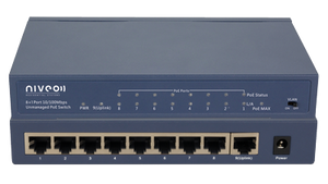 NRS8FP Niveo 8 Port + Uplink 10/100 PoE+ Network switch