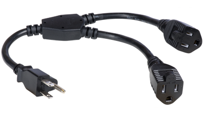 P15A-15P-215R-Y POWER CORD Y CBL 5-15 P-2R 14"
