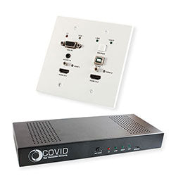 Covid HDBT Smart System with 50ft STP Cat6 - White