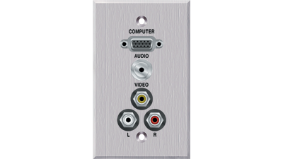 PC-G1000-S-P-C Panelcrafters precision manufactured VGA+3.5TRS and Triplex RCA A/V pass through