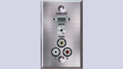 PC-G1000-S-P-S Panelcrafters precision manufactured VGA+3.5TRS and Triplex RCA A/V pass through