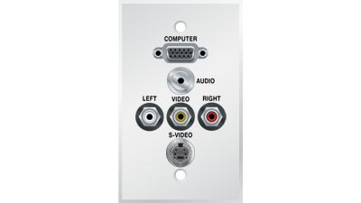 PC-G1020-S-P-W Panelcrafters precision manufactured VGA+3.5TRS, Triplex RCA A/V, and S-Video pass through