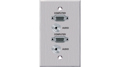 PC-G1140-E-P-C Panelcrafters precision manufactured 2 VGA+ 2 3.5TRS pass through