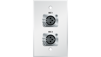 PC-G1320-E-S-W Panelcrafters precision manufactured dual XLR 3-Pin female solder back