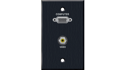 PC-G1540-E-P-B Panelcrafters precision manufactured VGA and Composite Video RCA pass through