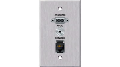 PC-G1600-E-P-C Panelcrafters precision manufactured VGA, 3.5TRS, and LAN pass through