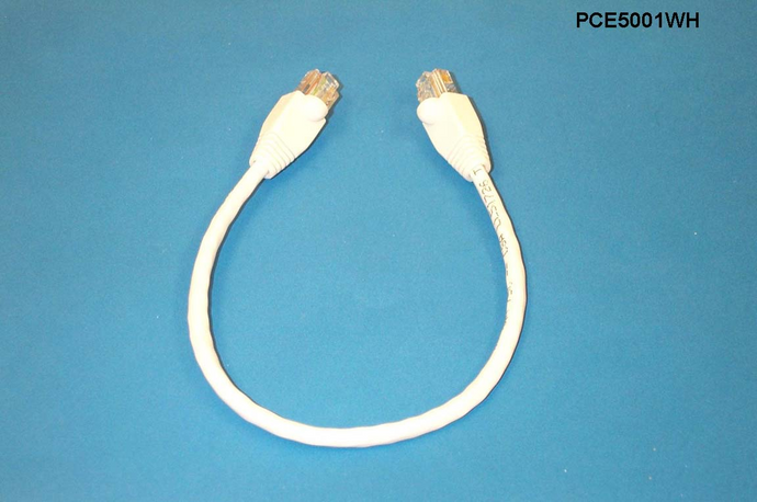 PCE5B007WH 7' LAN Solutions Category 5e U/UTP pre-made patch cable