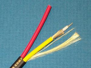 SV-PLN-500 Black RGB 2 x 26 AWG stranded mini-high resolution Y/C plenum cable