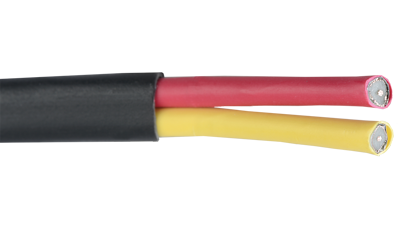 SV-PLN Black RGB 2 x 26 AWG stranded mini-high resolution Y/C plenum cable