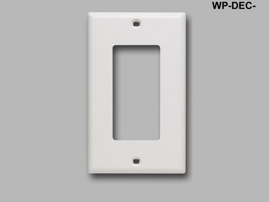 WP-DEC-WH Keystone Decorator Style 1 gang smooth faceplate