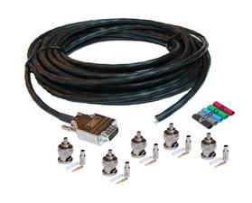 D-INSTALLKIT-CRP-50 50' Liberty Manufactured Plenum VGA male to non-terminated end with crimp BNC's