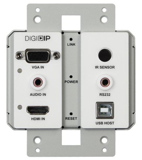 DigitalinxIP IPEX5001-WP-W HDMI / VGA w/audio Wall Plate Encoder