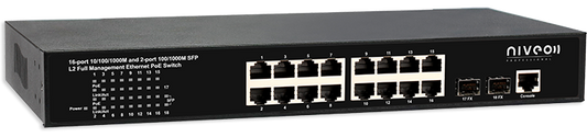 NGSME16T2H-BSTK SWITCH GB ETHERNET 16P L2 POE
