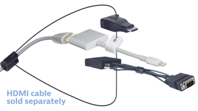 DL-AR16087 DigitaLinx Secure Adapter Ring with 3 Adapters