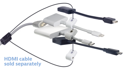 DL-AR12322 DigitaLinx Secure Adapter Ring with 4 Adapters