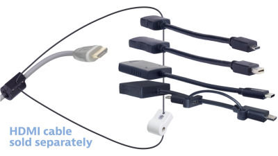 DL-AR15897 DigitaLinx Secure Adapter Ring with 4 Adapters