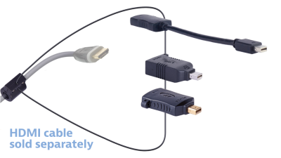 DL-AR13961 DigitaLinx Secure Adapter Ring with 3 Adapters