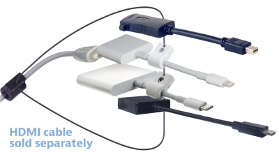 DL-AR16171 DigitaLinx Secure Adapter Ring with 3 Adapters