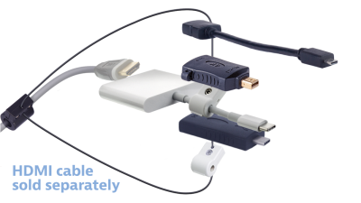 DL-AR15465 DigitaLinx Secure Adapter Ring with 4 Adapters