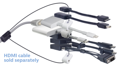 DL-AR10155 DigitaLinx Secure Adapter Ring with 7 Adapters